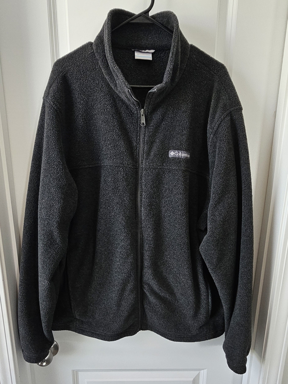 Columbia Men’s Charcoal Grey Full-Zip Fleece Jacket